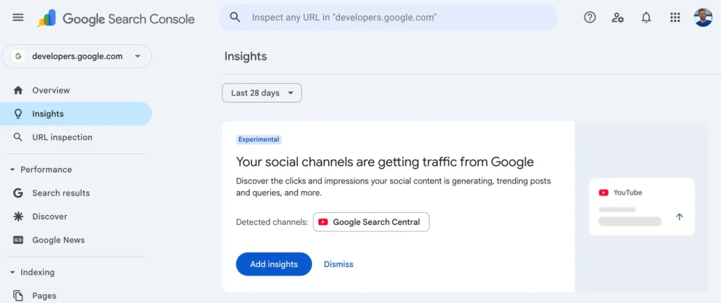 تجربة Google الجديدة في Search Console